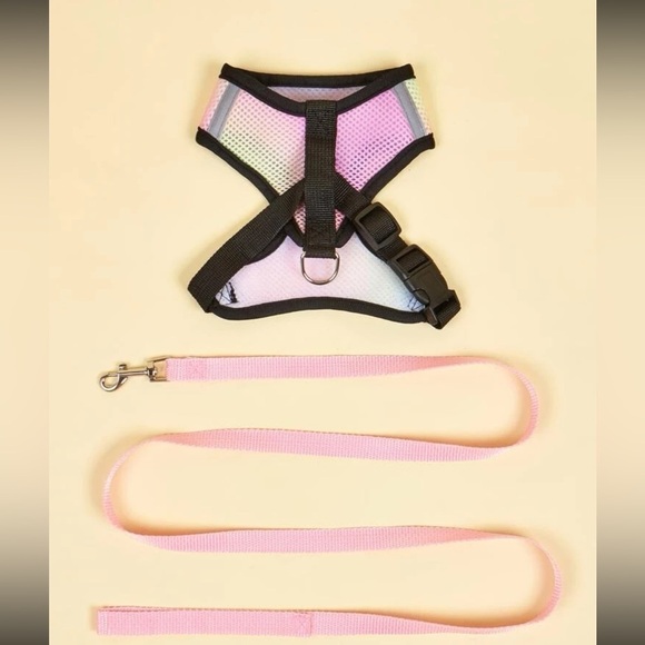 Ombré breathable harness with leash - Picture 2 of 4